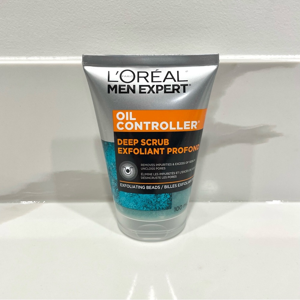 🟠5/$25 NEW L’Oréal Men Expert Oil Controller Deep Face Scrub